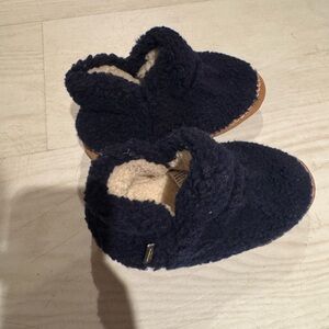 LLBean Sherpa Blue Slippers